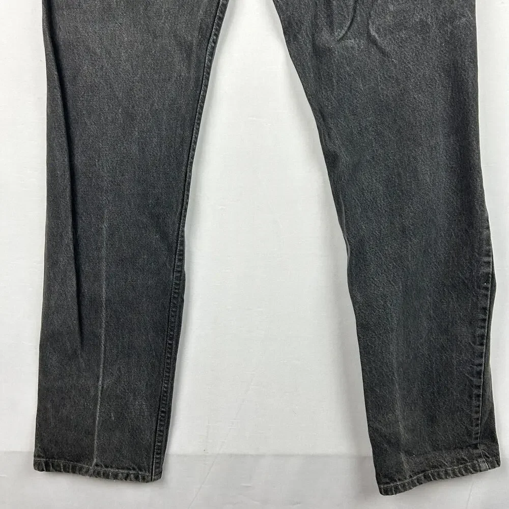 Levi's 505 Regular Fit Jeans Black Vintage 80s Men's Size 36x34 (Measures 34x34)